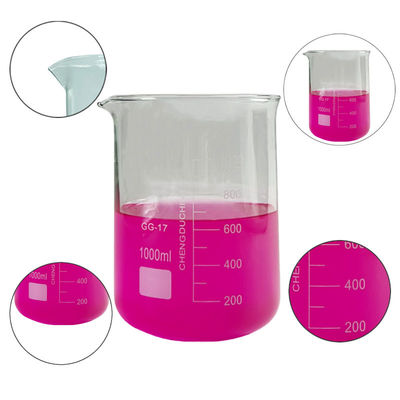 품질  OEM Glass Measuring Laboratory Beaker 1000ml Customizable 공장